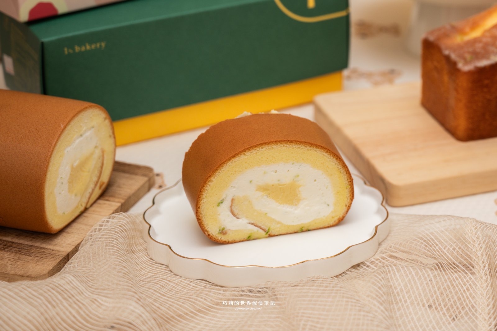 【台中彌月蛋糕推薦】1％bakery 香檸乳酪生乳捲、檸檬磅蛋糕、香草輕乳酪3款人氣宅配彌月蛋糕推薦 @巧莉的世界流浪筆記