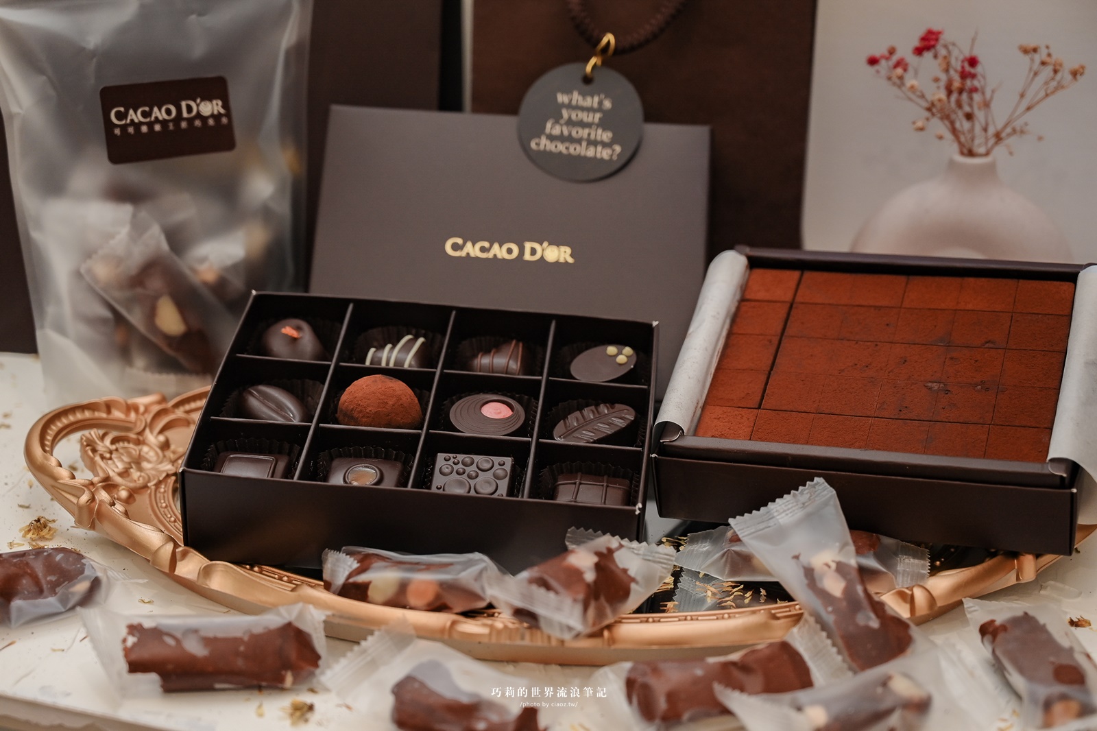 可可德歐巧克力｜宜蘭名產推薦 Cacao D&#8217;or 礁溪伴手禮最後一站！把蘭陽平原的黑鑽石帶回家 @巧莉的世界流浪筆記