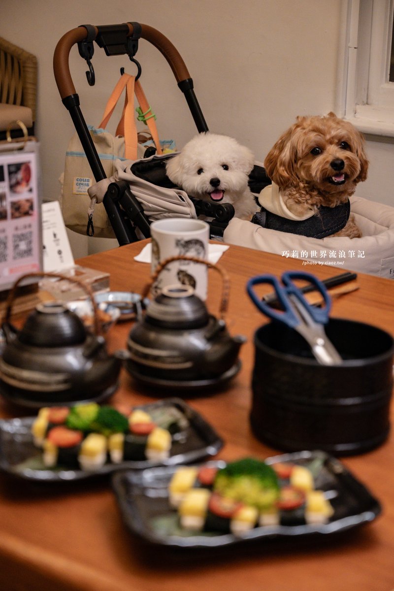 千汌 にほんりょうり｜平日限定濃郁豆乳鍋，連毛孩都有專屬免費玉子燒！台中最寵毛孩的高質感寵物友善日本料理 @巧莉的世界流浪筆記