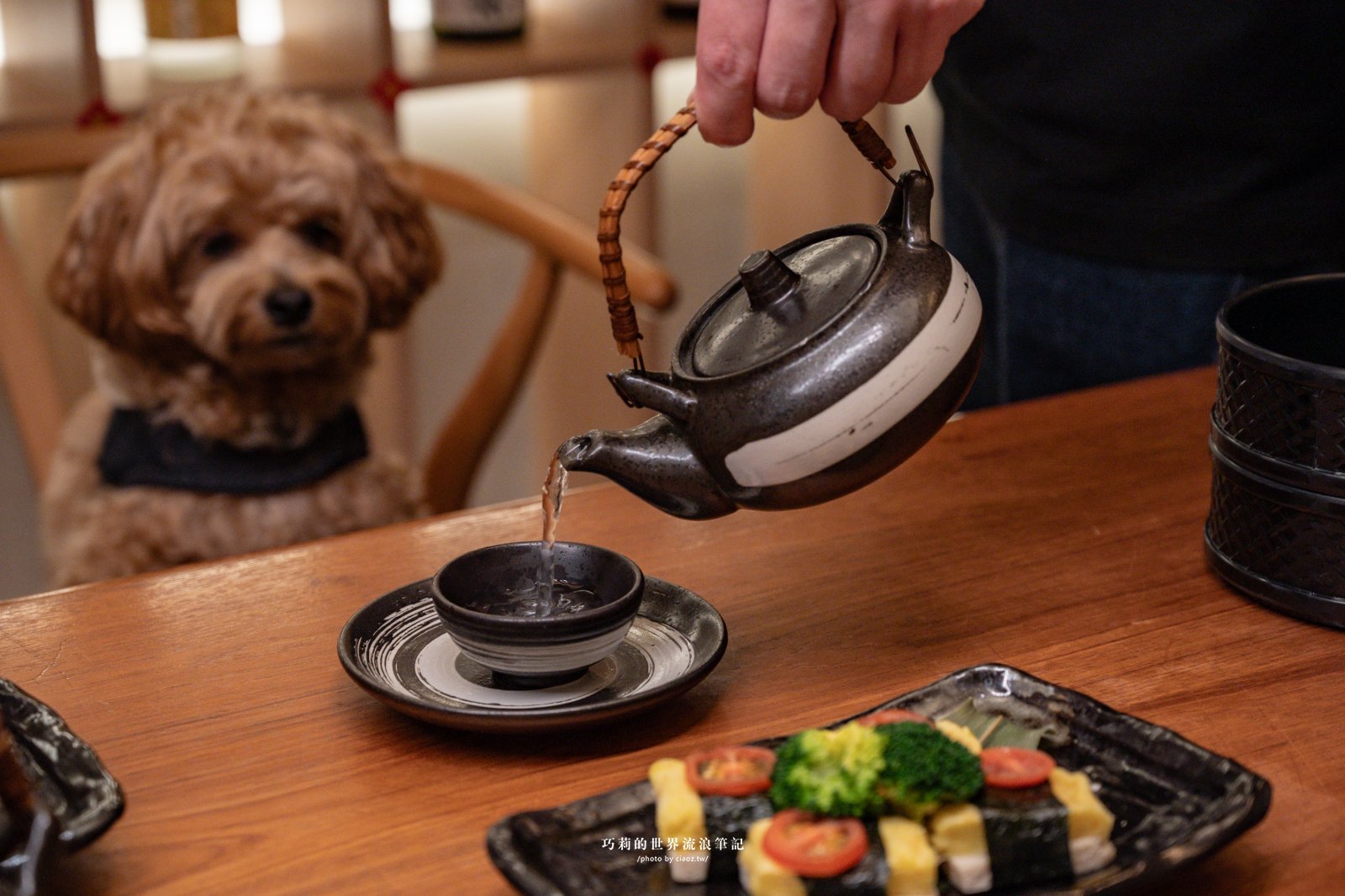 千汌 にほんりょうり｜平日限定濃郁豆乳鍋，連毛孩都有專屬免費玉子燒！台中最寵毛孩的高質感寵物友善日本料理 @巧莉的世界流浪筆記