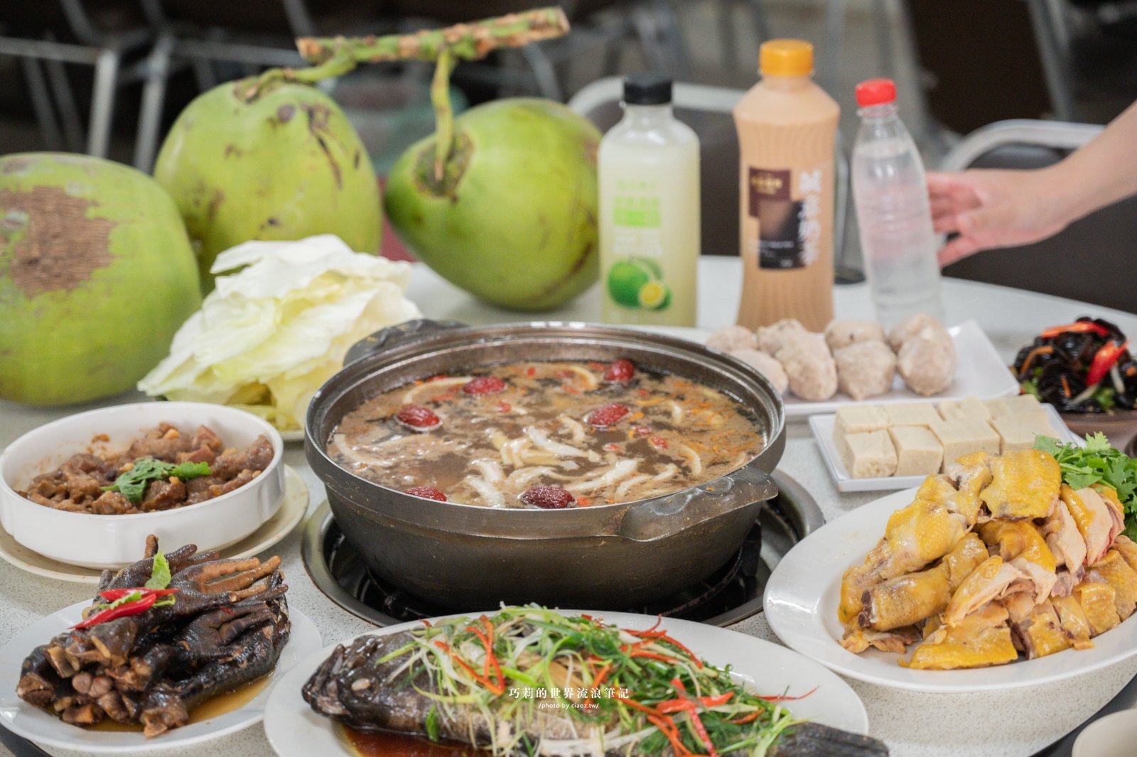 台中南屯隱藏版美食｜廣式養生功夫雞：來自廣東媽媽的手路菜，超強椰子雞湯香氣滿分！ @巧莉的世界流浪筆記