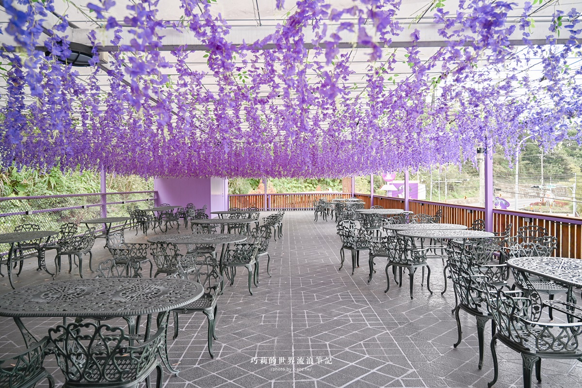 EAGLE COFFEE 伊果咖啡｜苗栗大湖景觀餐廳推薦，浪漫台三線最美紫色咖啡廳就是這一家！ @巧莉的世界流浪筆記