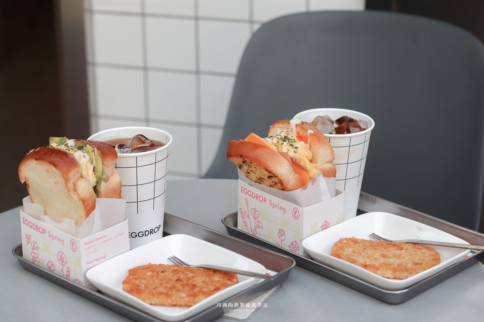 EGG DROP｜滑嫩厚蛋+柔軟吐司超人氣雞蛋三明治10多種口味，韓國最近很夯的吐司盒子街頭早餐 @巧莉的世界流浪筆記