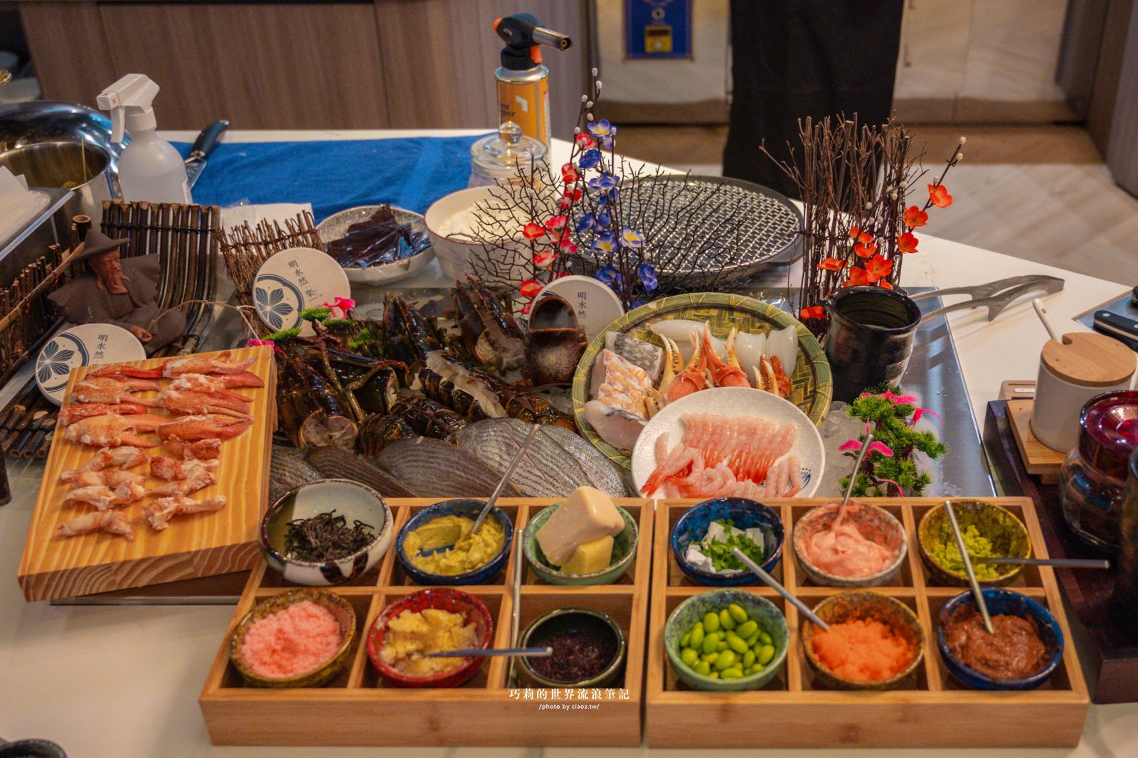 明水然・樂 台中星級店｜全球最大的無菜單鐵板燒料理品牌，波士頓活龍蝦四吃+日本A5和牛，14道日式無菜單鐵板燒只要1600元 @巧莉的世界流浪筆記