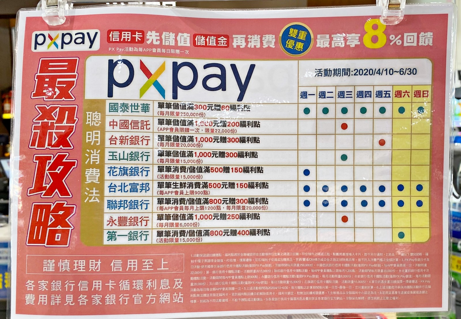 省錢 || 全聯行動會員 PX Pay 綁定信用卡儲值優惠，天天都有福利點回饋！（含儲值教學） @巧莉的世界流浪筆記